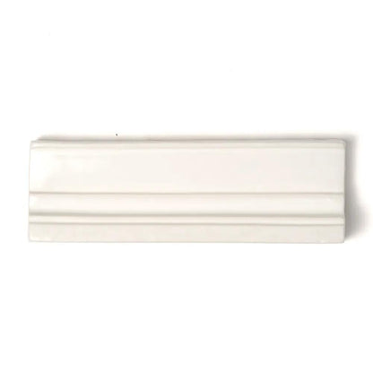 Blush Cream Glossy Ogee Trim Ceramic Moldings 2x6