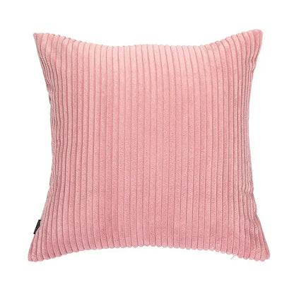 Blush pink & cream corduroy flocking pillow cover living room decor