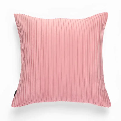 Blush pink & cream corduroy flocking pillow cover living room decor