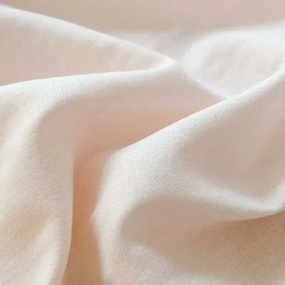 Blush pink & gray cotton bedding set bedroom zigzag stitch cover