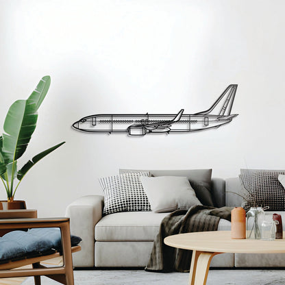 737-800 Metal Aircraft Wall Art - NCP0007