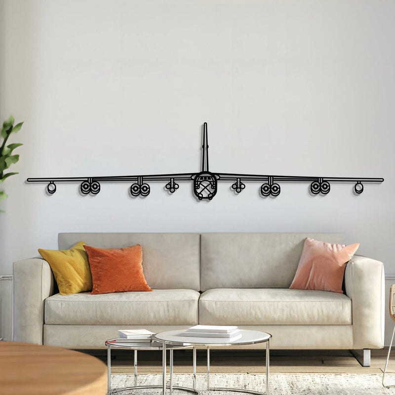 B-52H Stratofortress Front Metal Aircraft Wall Art - NCP0031, front view
