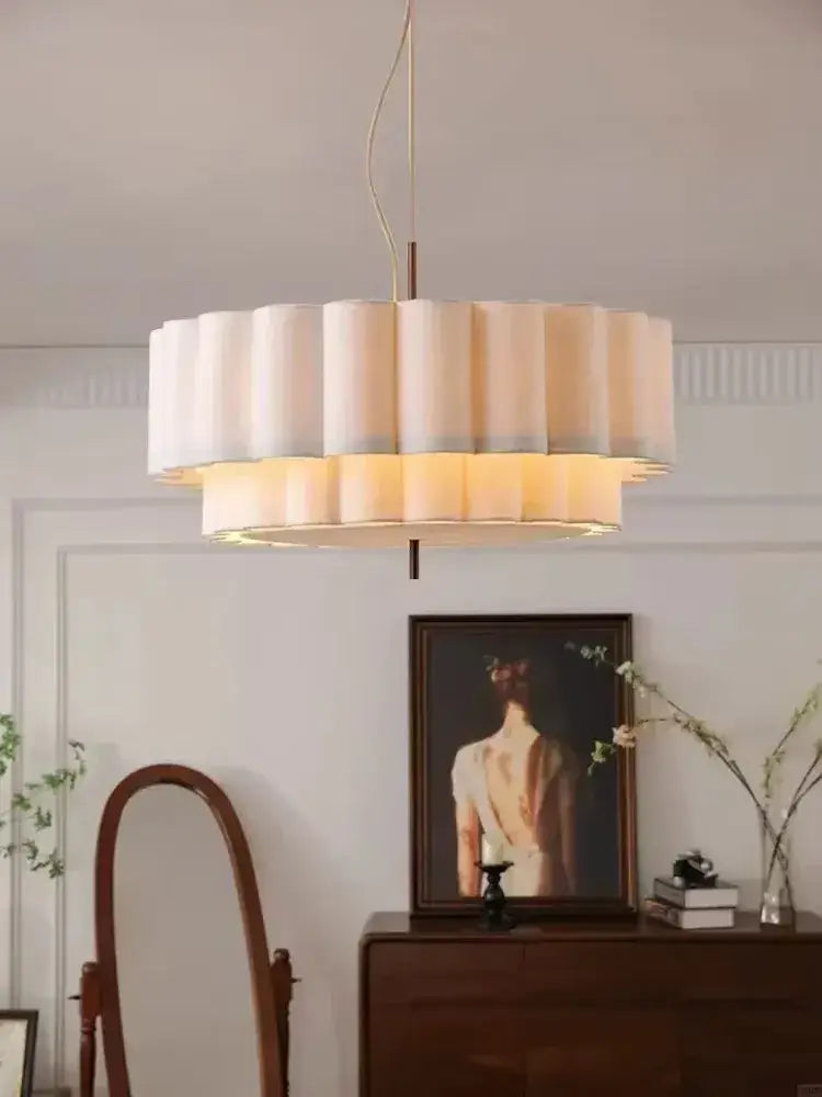 Bohemia fabric chandelier pendant light for living room