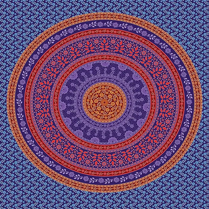 Bohemia room fabric poster beige floral mandala tapestry bedroom decor