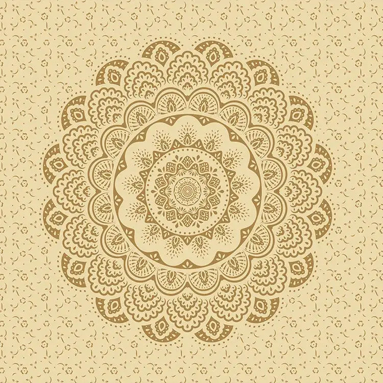Bohemia room fabric poster beige floral mandala tapestry bedroom decor