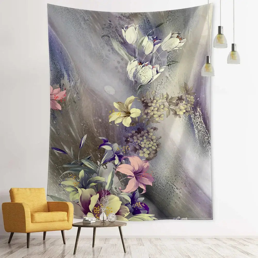Bohemian autumn forest wall hanging living room forest