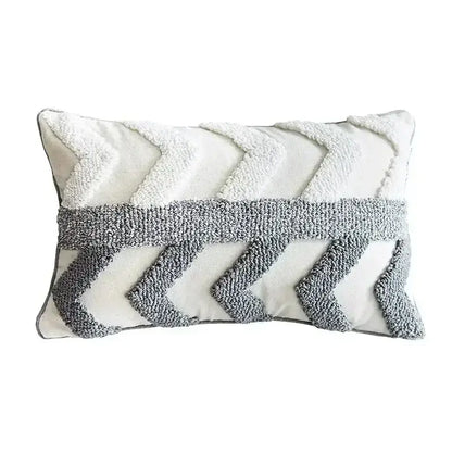 Bohemian beige and brown tufted cushion cover living room pillow