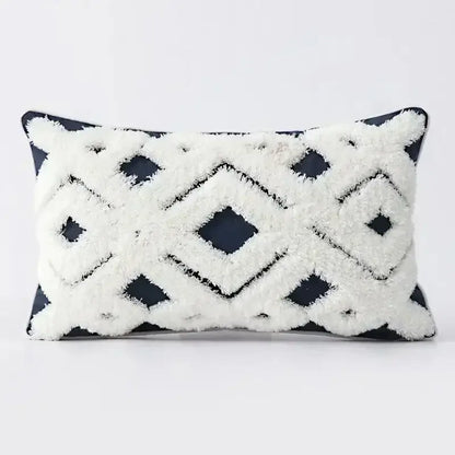 Bohemian beige and brown tufted cushion cover living room pillow
