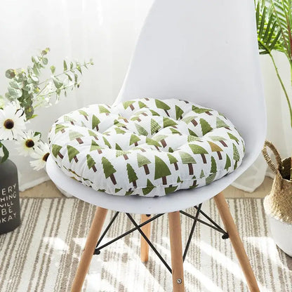 Bohemian blue green & red geometric meditation cushion pouf living room