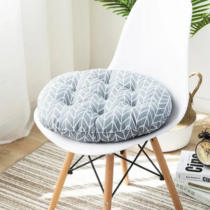 Bohemian blue green & red geometric meditation cushion pouf living room