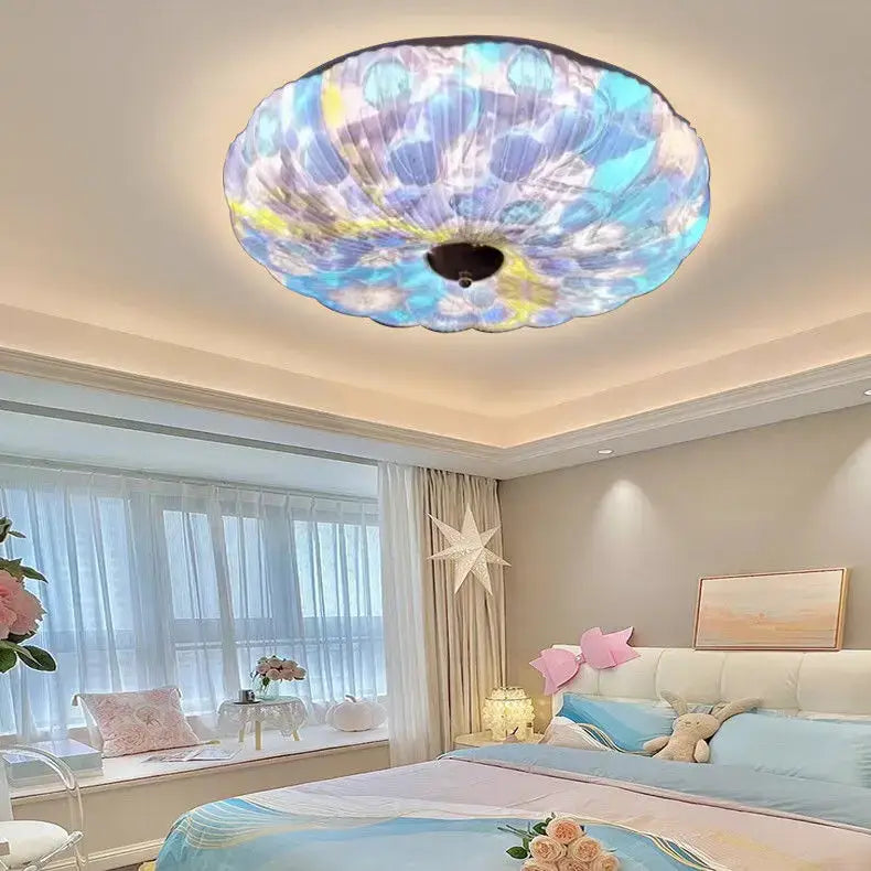 Bohemian colorful mandala led ceiling lights for bedroom