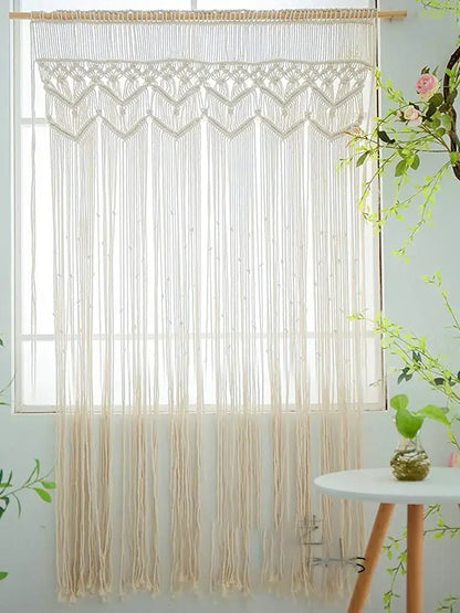 Bohemian cotton macrame wall hanging bedroom woven decor