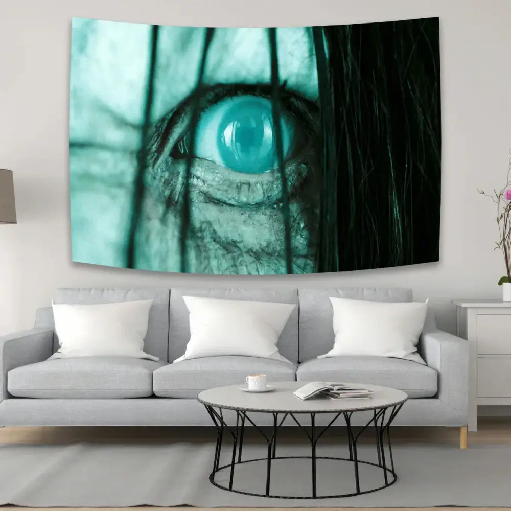 Bohemian sadakos wall tapestry blue bedroom fabric decor