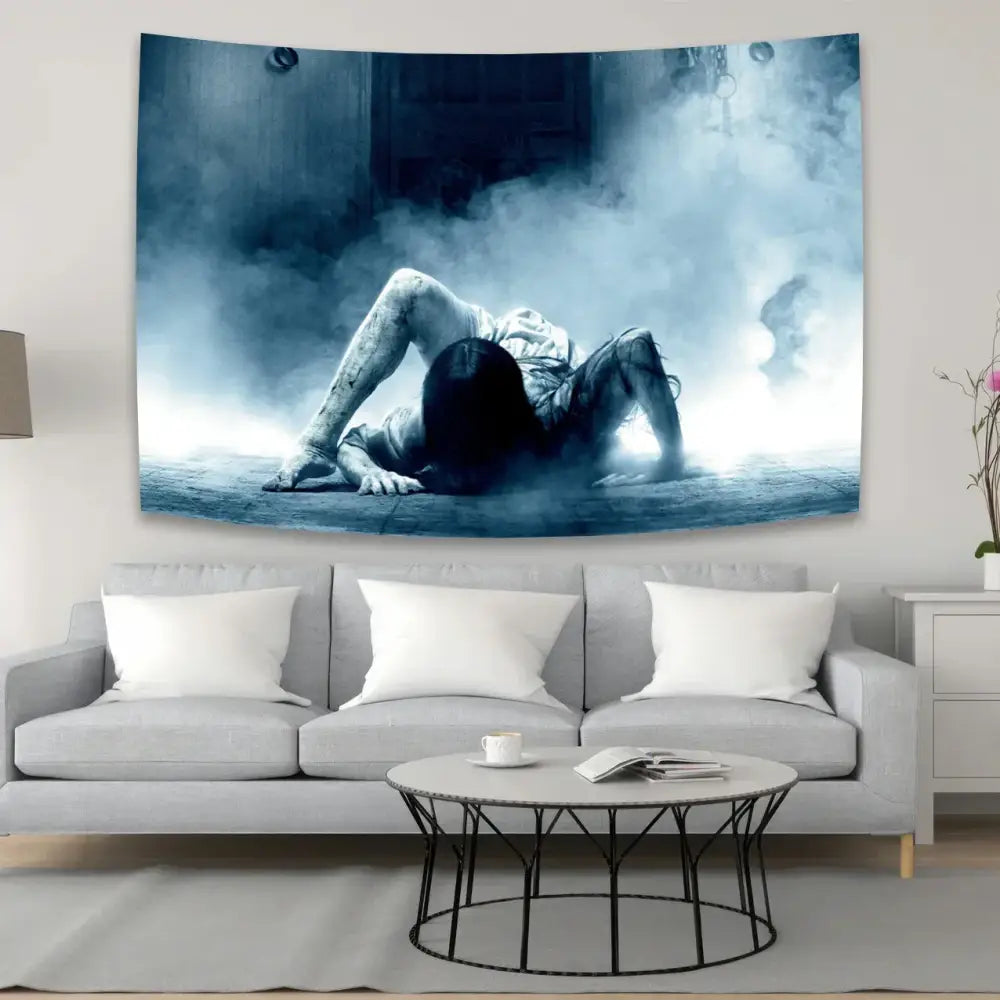 Bohemian sadakos wall tapestry blue bedroom fabric decor