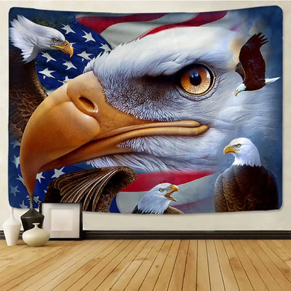 Bohemian sun moon american eagle flag wall hanging bedroom tapestry