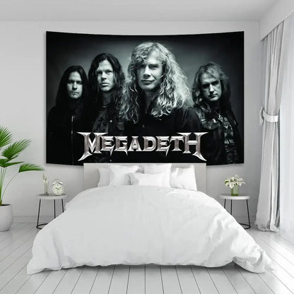 Boho band tapestry wall art and bedspread for bedroom decor