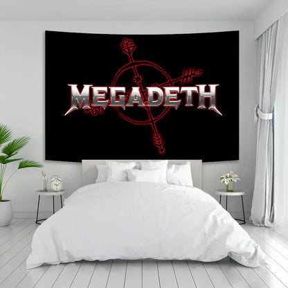 Boho band tapestry wall art and bedspread for bedroom decor
