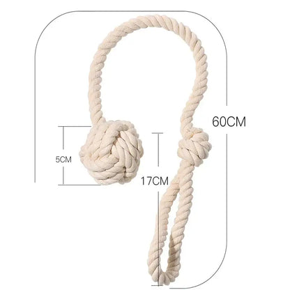 Boho cream handwoven cotton curtain tieback – living room tassel decor