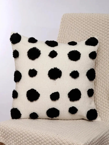 Boho geometric chenille embroidered pillow covers set living room
