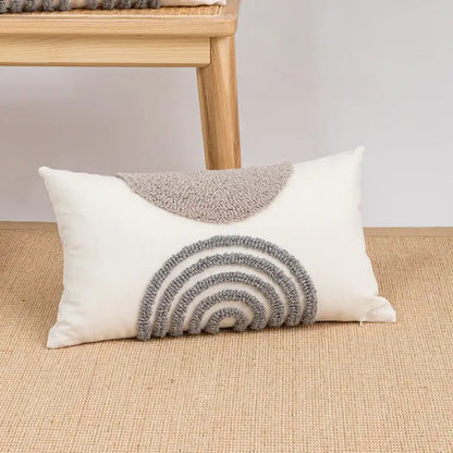 Boho geometric embroidery cushion cover living room throw pillow