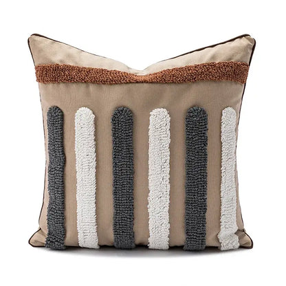 Boho geometric embroidery cushion cover living room throw pillow