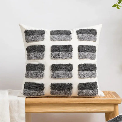 Boho geometric embroidery cushion cover living room throw pillow