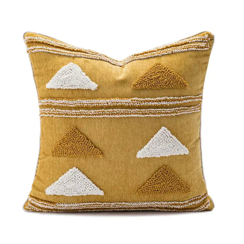 Boho geometric embroidery cushion cover living room throw pillow