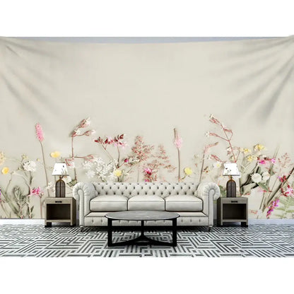 Boho green leaf tapestry bedroom wall hanging decor
