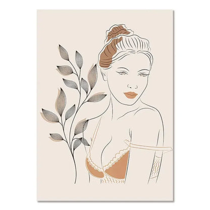 DecorBites™ Boho Light Canvas Wall Art - Nordic Minimalist