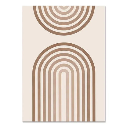 DecorBites™ Boho Light Canvas Wall Art - Nordic Minimalist