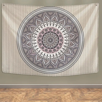 Boho rainbow indian mandala wall hanging bedroom lace tapestry