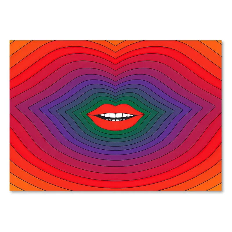 DecorBites™ Boho Sunset Stripes Art Prints - Wall Decor