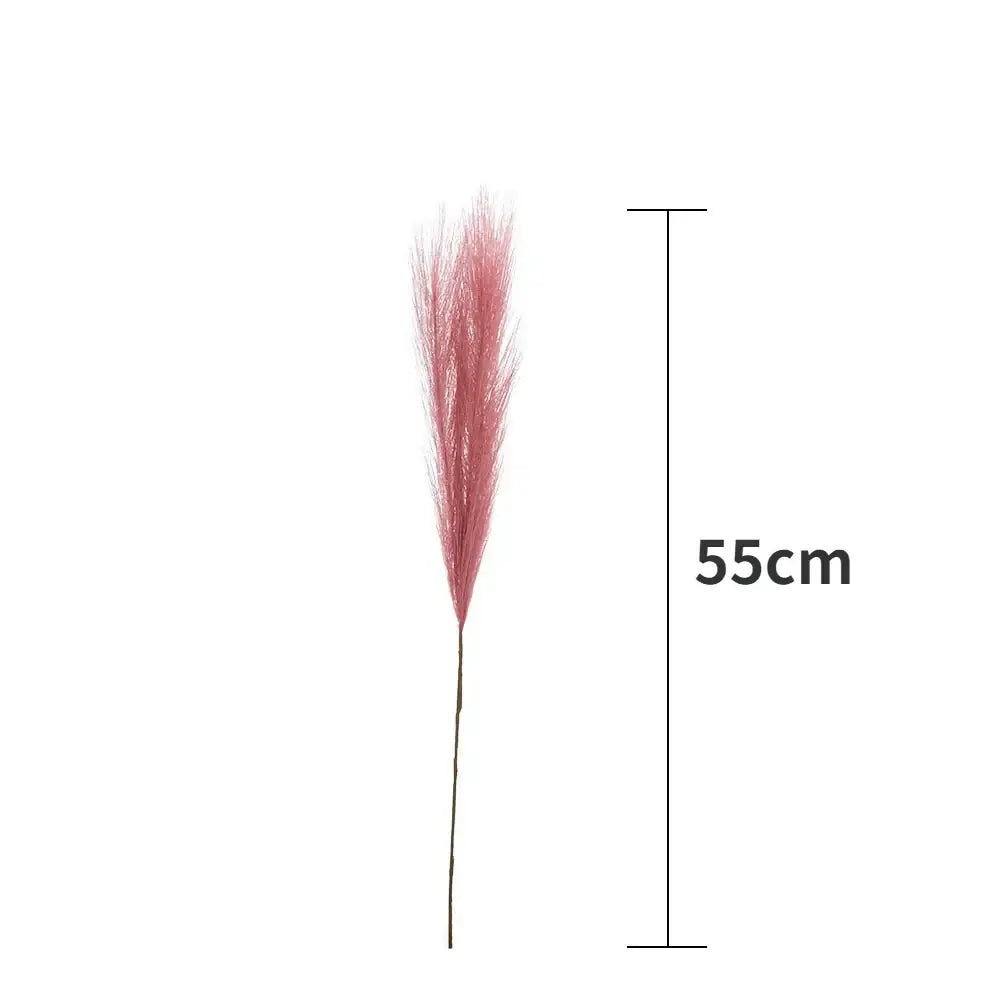 Boho white & beige fluffy pampas grass – living room decor