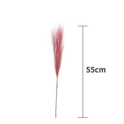 Boho white & beige fluffy pampas grass – living room decor