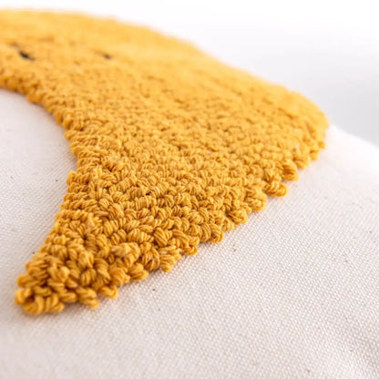 Boho yellow rainbow celestial cushion cover living room tassel pillow