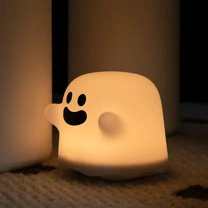 Boo ghost silicone lamp bedroom led night light