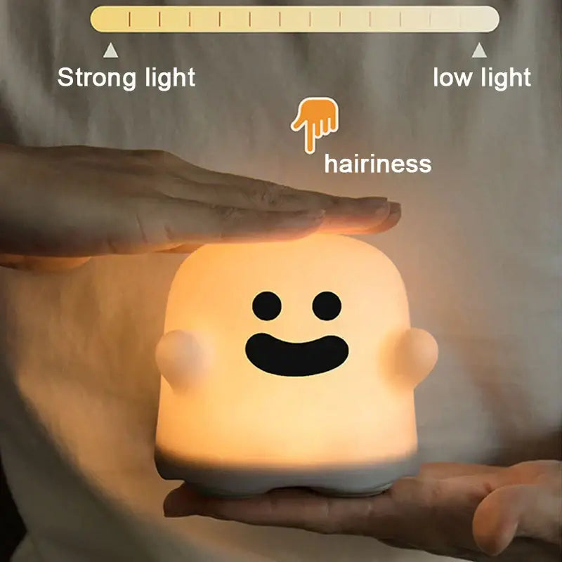 Boo ghost silicone lamp bedroom led night light