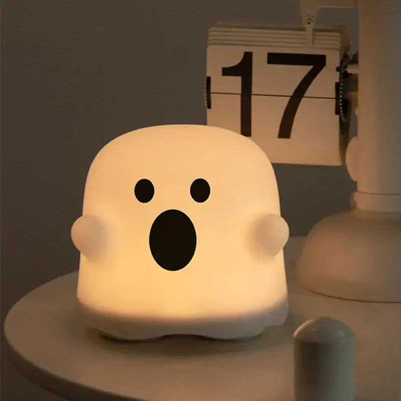 Boo ghost silicone lamp bedroom led night light
