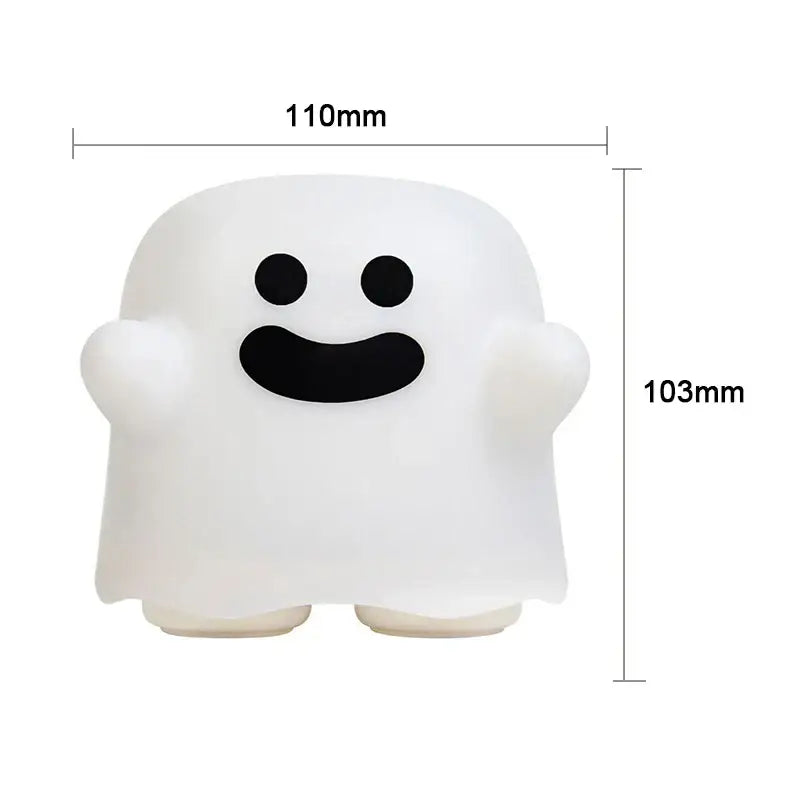 Boo ghost silicone lamp bedroom led night light
