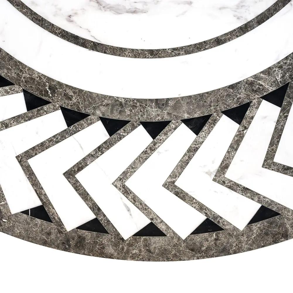 Boreas Multi Finish Round Marble Medallions 48x48