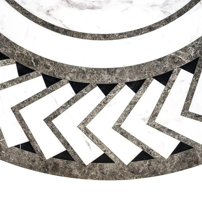 Boreas Multi Finish Round Marble Medallions 48x48