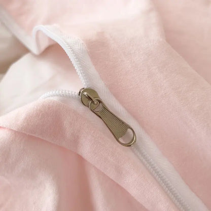 DecorBites™ Bow Embroidery Bedding Set with Ruffles