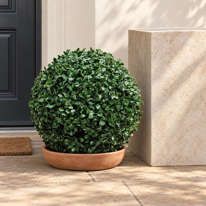 Boxwood Artificial Topiary Ball Set of 2 15in – UV Resistant
