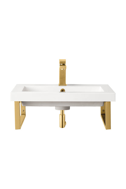 James Martin Boston 18" Floating Wall Bracket, Radiant Gold