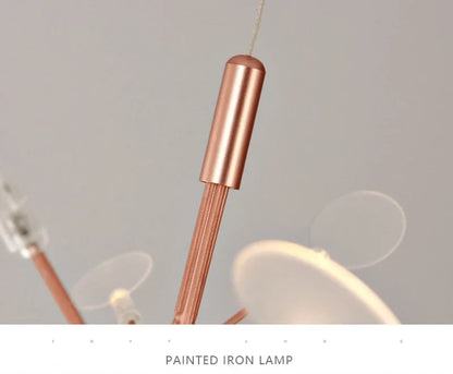 DecorBites™ Branch Design Nordic Chandelier - Rose Gold/Black