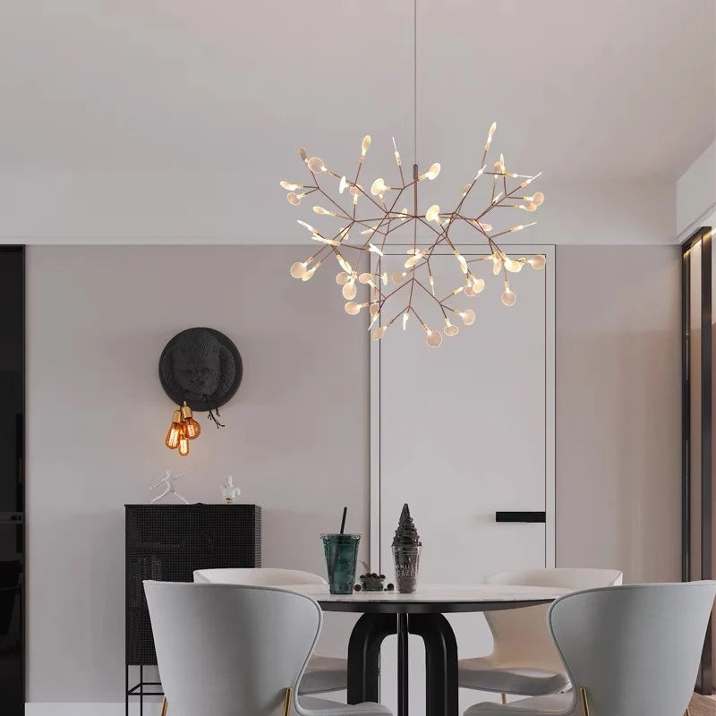 DecorBites™ Branch Design Nordic Chandelier - Rose Gold/Black