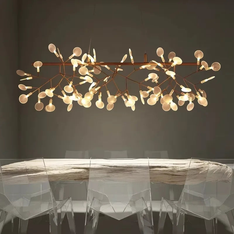 DecorBites™ Branch Design Nordic Chandelier - Rose Gold/Black