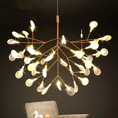 DecorBites™ Branch Design Nordic Chandelier - Rose Gold/Black