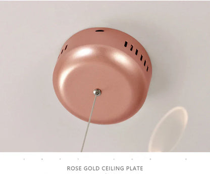 DecorBites™ Branch Design Nordic Chandelier - Rose Gold/Black