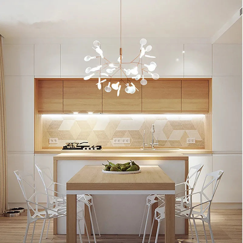 DecorBites™ Branch Design Nordic Chandelier - Rose Gold/Black